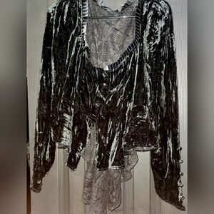 Sold Out Betsey Johnson Velvet Duster Top